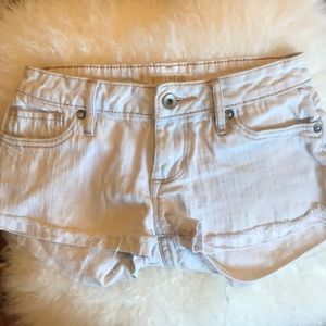 Light Wash Bullhead Denim Cut-offs